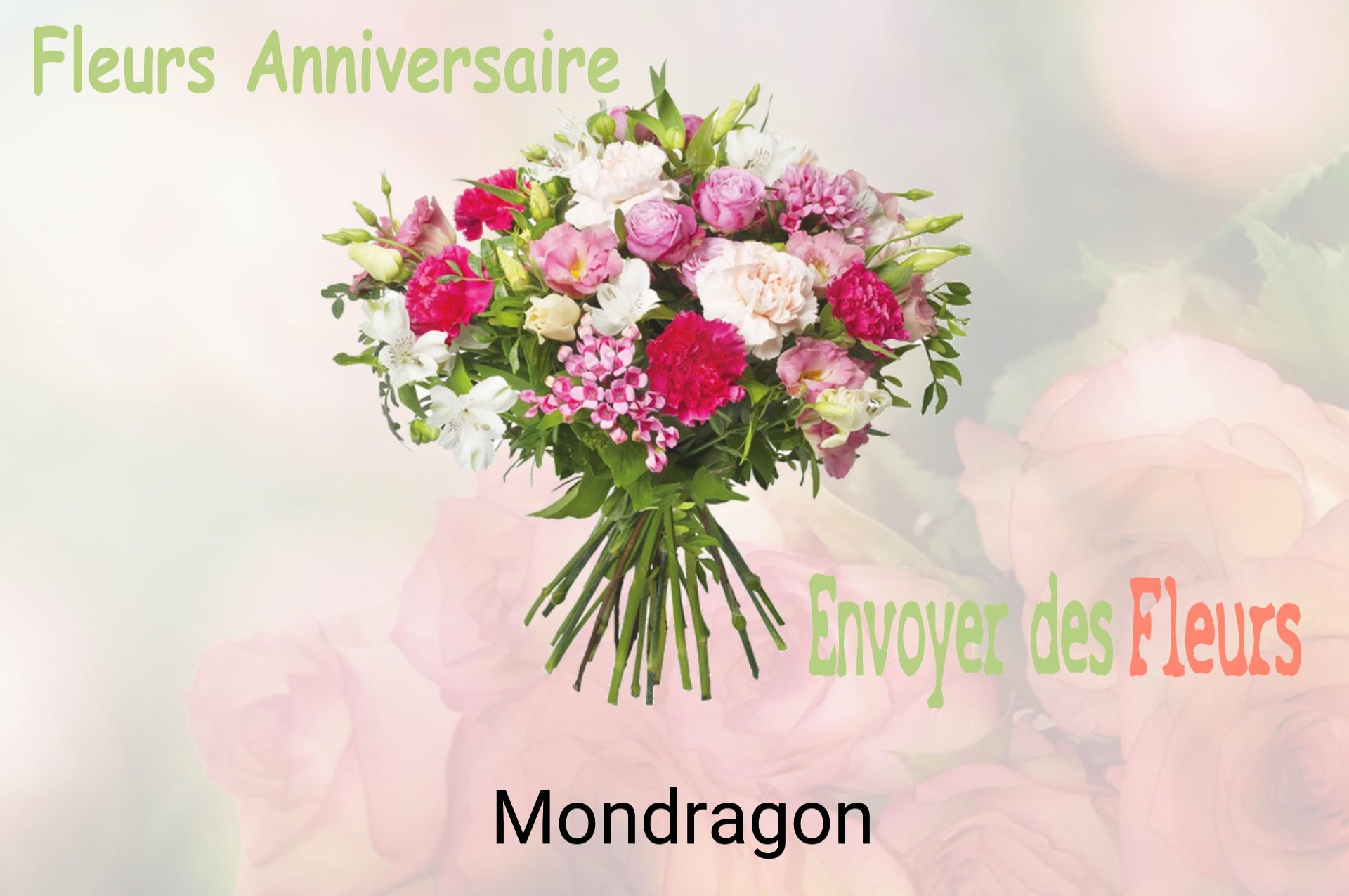 Bouquet de fleurs d’anniversaire livré à Mondragon