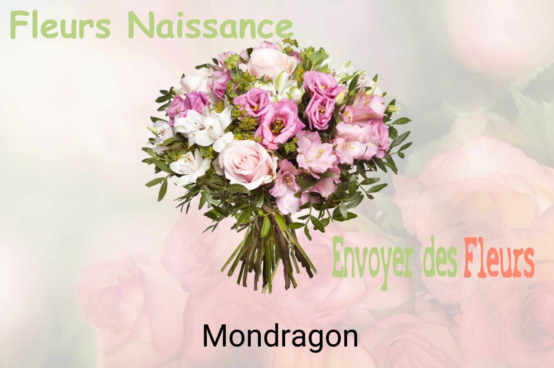 Bouquet de fleurs de naissance livré à Mondragon